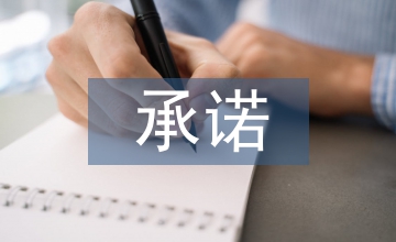 承諾擔(dān)保書