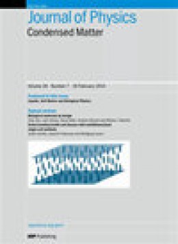 Journal Of Physics-condensed Matter