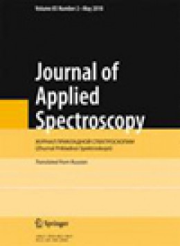 Journal Of Applied Spectroscopy