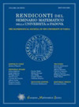 Rendiconti Del Seminario Matematico Della Universita Di Padova