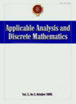 Applicable Analysis And Discrete Mathematics