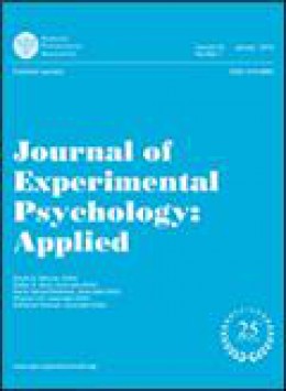 Journal Of Experimental Psychology-applied