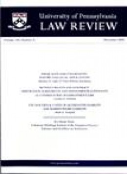 University Of Pennsylvania Law Review